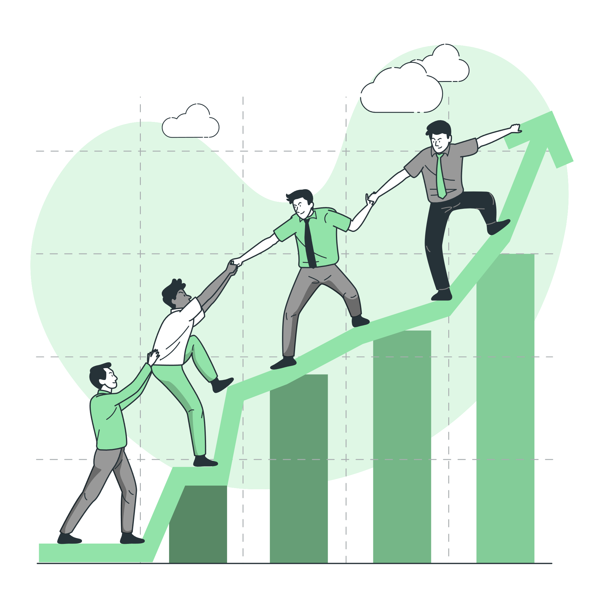 Illustration of financial goal setting