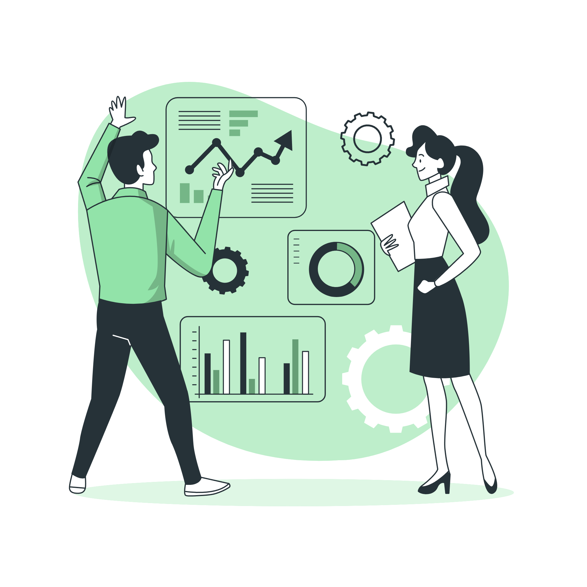 Illustration of interactive financial learning